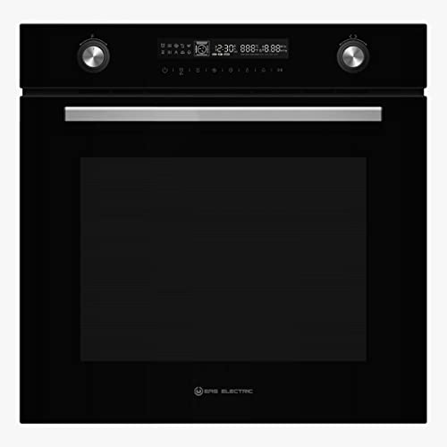 EAS ELECTRIC SMART TECHNOLOGY | Horno pirolítico 72 litros | Cristal Negro | EMV72PGN | Clase energética A+ | 13 modos de funcionamiento | Rejilla y bandeja incluidas | Turbo Ventilación