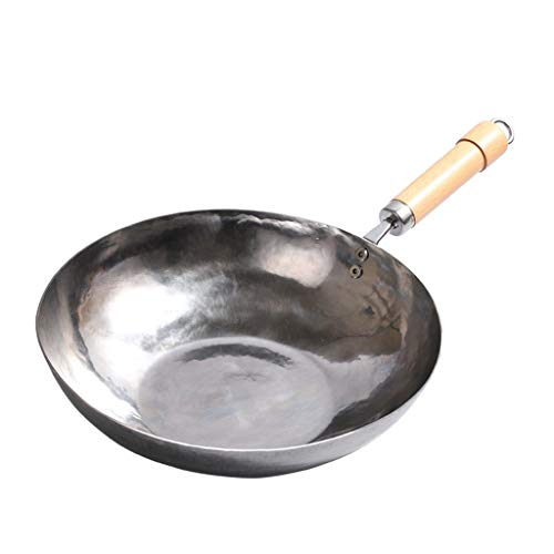 YWSZJ Master Star Traditional Vintage Iron Wok Non-Recubrimiento Manual Forja Wok Uso General Cocina de Cocina