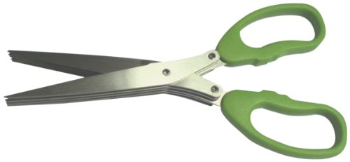 Pradel Excellence 915V - Tijeras de Cocina para laminar (5 Hojas), Colo Verde