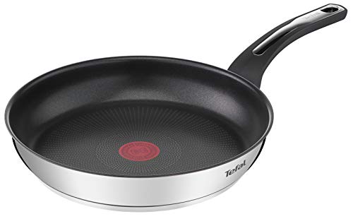 Tefal Emotion - Sartén de 30 cm, revestimiento antiadherente, difusión de calor homogénea, diseño elegante, mango resistente, inducción, indicador de cocción E3000704