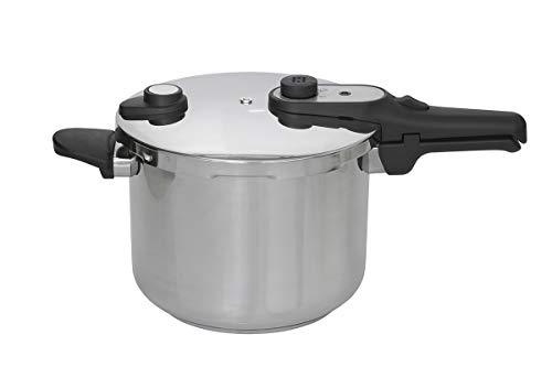 Jata HOLL2228 - Olla a Presión Rápida 8 litros, Acero Inoxidable, Apta para todas Cocinas Incluida Inducción, Diámetro 24 cm