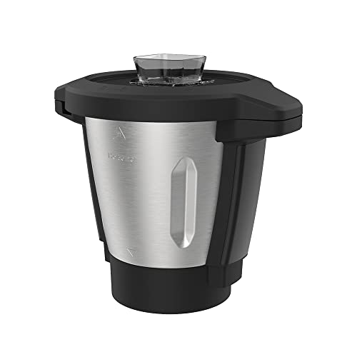 Cecotec Jarra Cerámica Habana Easy. Capacidad de 3,3 Litros, Jarra de Acero Inoxidable con Revestimiento Cerámico, Antiadherente, Ideal para Masas y Salsas, Compatible con Mambo Touch