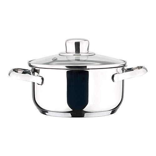 MAGEFESA Dux – La Familia de Productos Dux está Fabricada en Acero Inoxidable 18/10, Compatible con Todo Tipo de Fuego. Fácil Limpieza y Apta lavavajillas. (Cacerola, 20_cm)