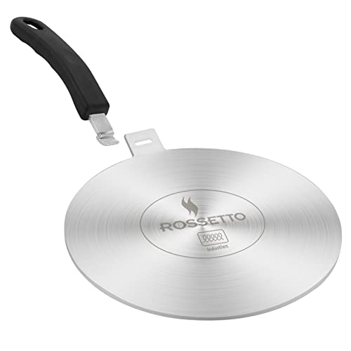 ACTIV CUISINE Adaptador de inducción de disco placa de 20 cm de difusión de calor de acero inoxidable, difusor de inducción Moka para utilizar cafeteras y utensilios de cocina