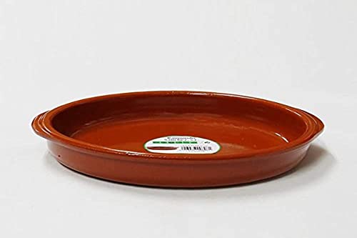 Raimundo Sanchez Cazuela De Barro con Asas 22 Cm, 0.8 litros, Miel