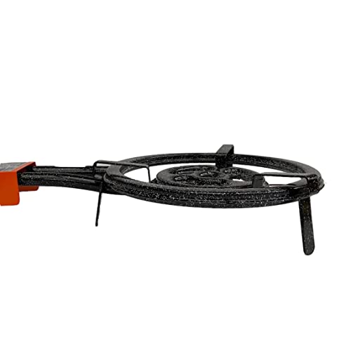 Garcima 76040 Hornillo paellero Gas Plano l-40 2 Fuegos, Negro, 41x 65 x 12 cm