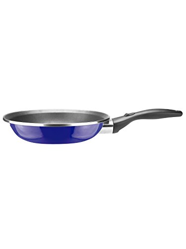 VITREX 71SAMARAZ24 71SAMARAZ24-Sartén Gourmet de Acero esmaltado Antiadherente 2 Capas inducción Modelo Marseille Azul de 24 cm, Plástico