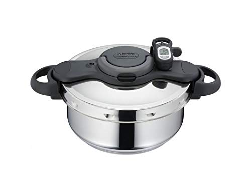 SEB 49AB-PC CLIPSOMINUT Duo INOX Olla a presión, 5.2 litros, Aluminio