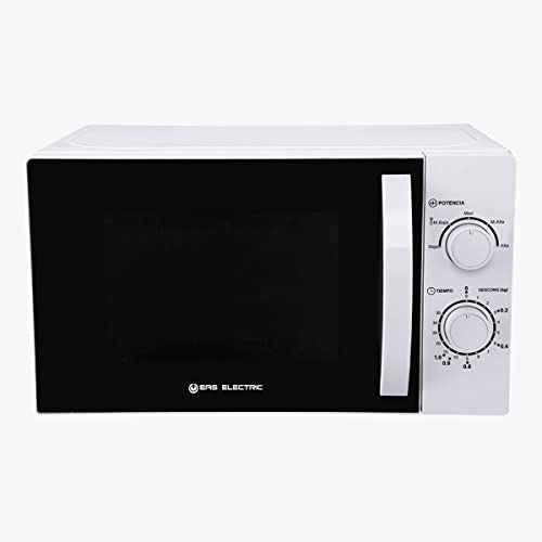 EAS ELECTRIC SMART TECHNOLOGY | EMB20L | Microondas | Color blanco | 20 litros | 5 niveles de potencia | Defrost | temporizador | Potencia 700W | Diámetro del plato 255 mm