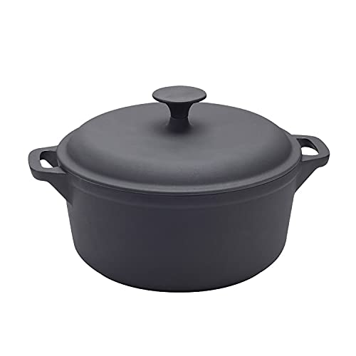 CAZUELA HIERRO FUNDIDO DOBLE ESMALTADO EXTERIOR E INTERIOR 20 CMS.