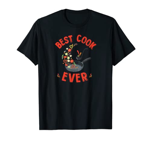 EL MEJOR COCINE, saltear las verduras en la sartén Camiseta