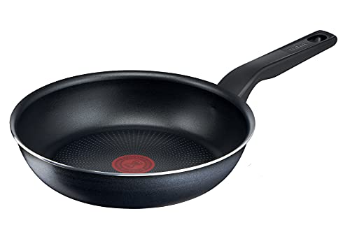 Tefal C38502 XL Force - Sartén de 20 cm, revestimiento antiadherente, resistente, señal térmica, base difusa, forma extragrande, mango estable, color negro