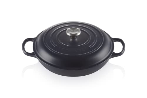 Le Creuset Cacerola baja de hierro fundido, 30 cm, 3, 5 L, Navy, 21180305214430