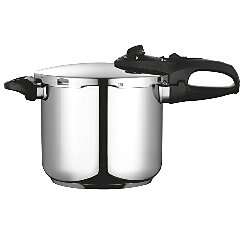 Fagor Duo Olla a presión Super rápida, Acero Inoxidable, Todo Tipo de cocinas, INDUCCION Total. Fondo termodifusor IMPAKSTEEL Muy Resistente, 5 Sistemas de Seguridad, 2 Niveles de presión (7,5 L)