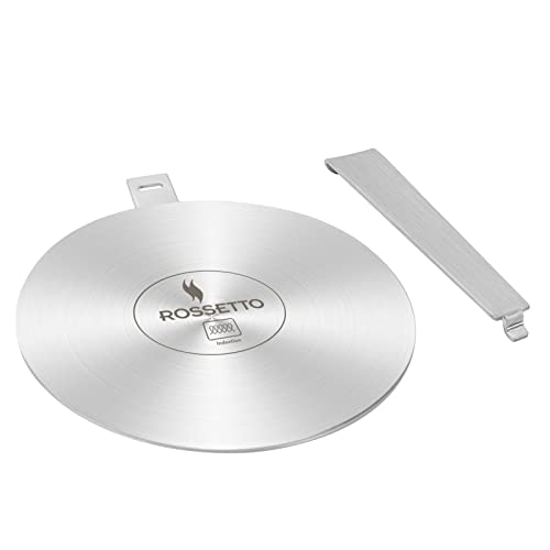 Adaptador placa induccion 24cm,mango desmontable,disco adaptador de placa, difusor de calor de placa de inducción para cafeteras y utensilios de cocina