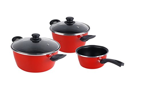 Magefesa GRANA - Bateria de cocina 5 piezas, inducción, antiadherente libre de PFOA, limpieza lavavajillas apta para todas las cocinas, vitroceramica, gas