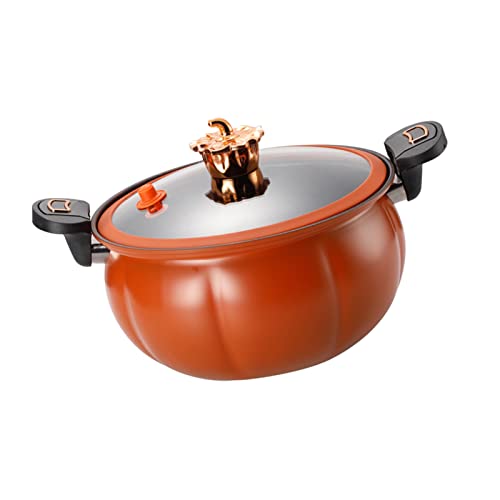 PAREKS Micro Olla a presión P Herramienta de Cocina Tapa de Vidrio de Hierro Forjado Micro Olla a presión Universal (Color : Brown, Size : 28cm)