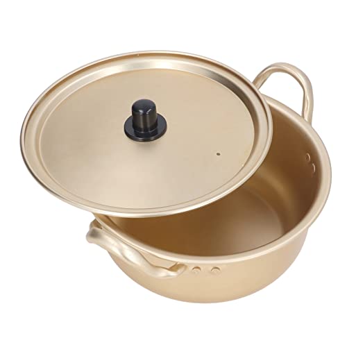 Ramen Pan, Multiuso Coreano Ramen Pot Ligero Práctico Material de Aluminio Portátil Buena Conductividad Térmica Apilable para Senderismo