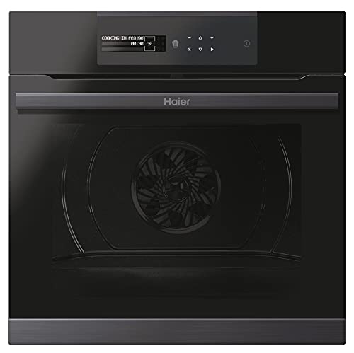 Haier I-Message Series 4 HWO60SM5B9BH- Horno Multifunción, Negro, 59,5 x 59,5 x 56,8 cm
