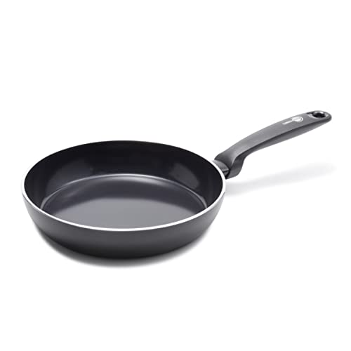 GreenPan Torino Sartén de Cerámica Saludable Antiadherente 24cm, Sin PFAS, Inducción, Apta para Lavavajillas, Negro