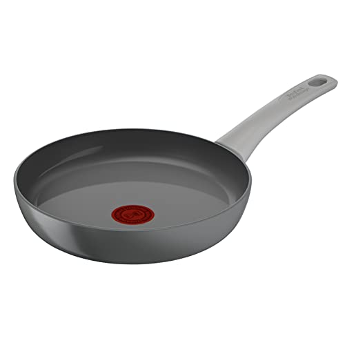 Tefal Renew On - Sartén de cerámica antiadherente de aluminio reciclado para inducción (28 cm), color gris