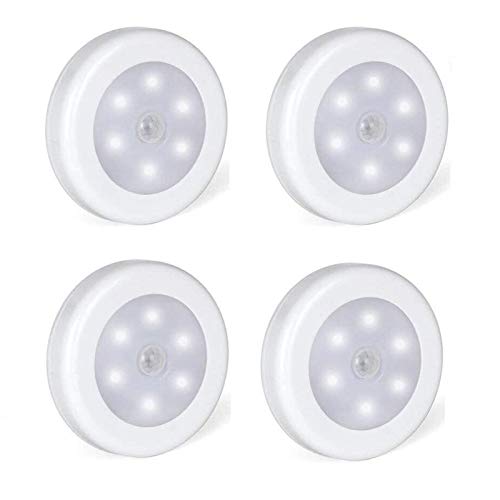 Foonii Unidades Luz de noche sensor movimiento,Luz Armario, Luz Nocturna,Luces Nocturnas adecuado para de Escaleras Pasillos Armario Cocina etc,Batería Impulsado [Clase de eficiencia energética A+]