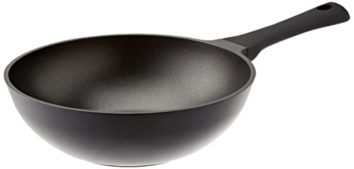 Metaltex XPERT - Sartén Wok Aluminio Fundido, 28 cm, Antiadherente ILAG 3 Capas, Full Induction Válido para Todo Tipo de Cocinas