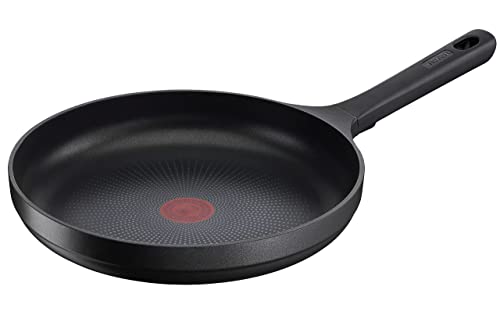 Tefal G61206 Trattoria Pro - Sartén (28 cm, aluminio fundido, sellado antiadherente inofensivo, indicador de temperatura, apta para todo tipo de fuegos, apta para inducción), color negro