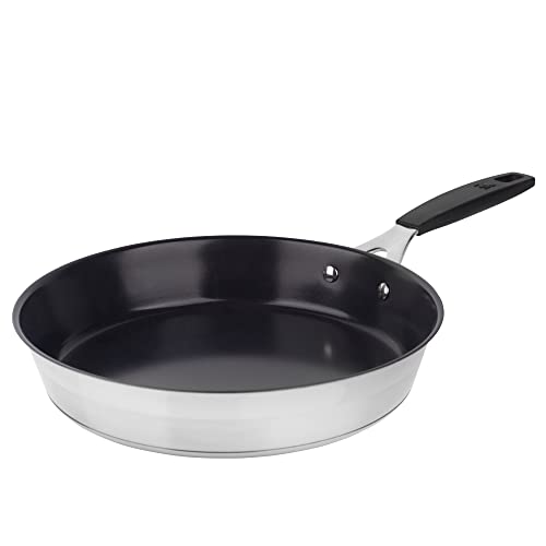 MasterPRO Sartén Antiadherente Ø 20 cm Plateado Acero Inoxidable