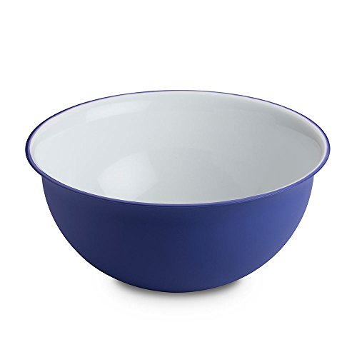 Omada Design Ensaladera de 3.5 litros, Medidas: 26.5 x h 12 cm Blanco interior, coloreado en el exterior, en plástico y antibacteriano , Adecuado para MICROONDAS e irrompible, para cocina, línea de desinfección