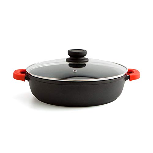 Quid Intense Tartera Aluminio Fundido 36x8cm Negro