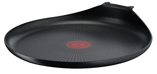Tefal Ingenio Easy Plus - Sartén para crepes (27 cm, apilable, revestimiento antiadherente, todo tipo de fuego, excepto inducción, fabricado en China L1461004, negro