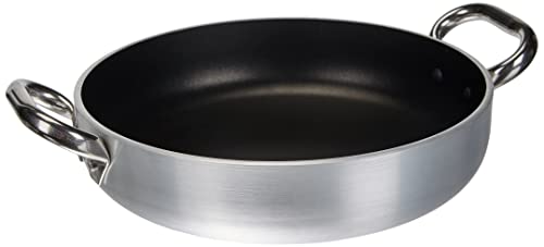 Pentole Agnelli Ollas Platinum Cacerola con Fondo Ajustado, de Aluminio, de Espesor 5 mm, con 2 Asas en Acero Inoxidable, Plata, 28 cm