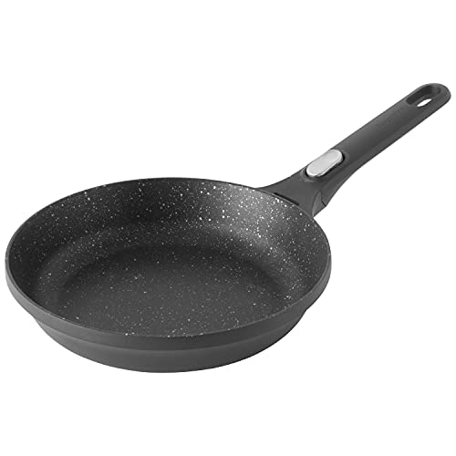 Berghoff Gem - Sartén antiadherente con mango extraíble, 24 cm, aluminio fundido, color negro, 45 x 25 x 11 cm