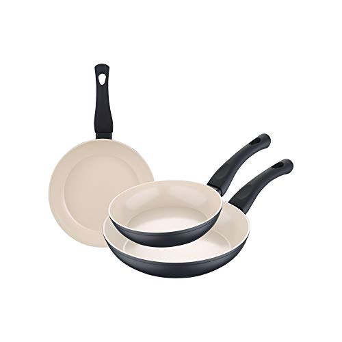 San Ignacio Q3414 Juego de sartenes 18/22/26 cm Aluminio Forjado colección Cronos
