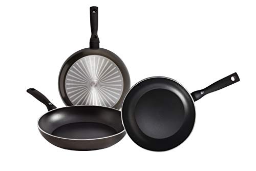 WMF Permadur Element - Set de 3 sartenes 20, 24 y 28 cm, de aluminio forjado, con antiadherente para todo tipo de cocinas incluido inducción, sin PFOA