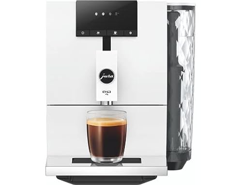 Jura Cafetera Superautomática con Molinillo Incorporado | ENA 4 Full Nordic White | 15 Bar de presión, 1450W de potencia | Pantalla Táctil Intuitiva | Modo Ahorro Energía | Limpieza Automática