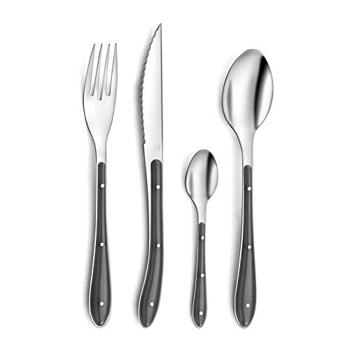 Amefa Bistro 1-2-3 Set 24 Cubiertos Acero Inox 1,5mm Bicolor