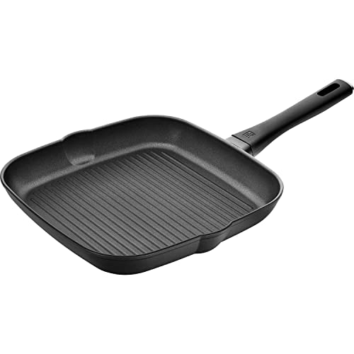 Zwilling Shine - Sartén rectangular antiadherente (aluminio, 28 cm), color negro
