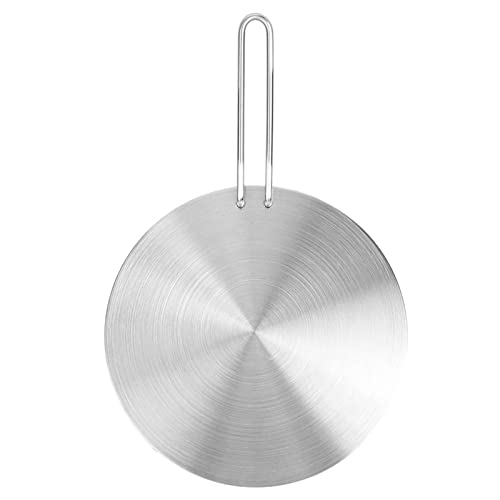 Ejoyous Difusor de Calor de Acero Inoxidable, Placa de Cocina de Inducción, Difusor de Calor, Adaptador de Inducción de Cocina, Placa de Anillo, Placa de Cocina Eléctrica, Utensilios de Cocina,(24cm)