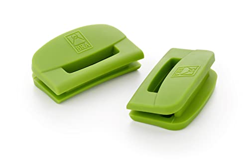BRA Prior Juego de 2 asas de silicona, medida para plancha 40 cm, Verde
