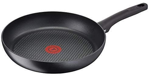 Tefal G11506 Delicia Pro - Sartén (aluminio, 28 cm, revestimiento antiadherente Titanium Pro, apta para todo tipo de fuegos, incluida inducción), color negro