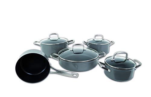 Arcos BATERIA Cocina 5 PZAS. Caja RE Serie Endura 697700, Acero Inoxidable, Negro, 5
