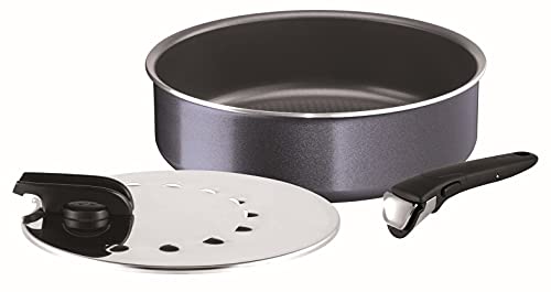 Tefal l2319102 Ingenio Elegance sartén y Tapa Aluminio Negro 26 cm