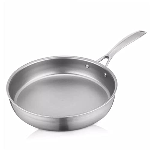 WYZQ Sartén De Titanio Puro Sartén Sin Revestimiento Tortilla De Carne Doméstica Cocina De Inducción De Gas Doméstica (A, 24 Cm),Utensilios De Cocina