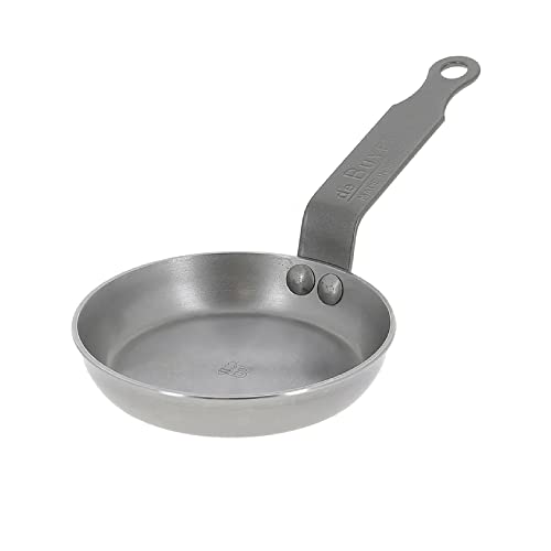 De Buyer 5612.12 - Cacerola, Sartén individual, Plata, Metal, con recubrimiento antiadherente, 12 cm, 460 gr