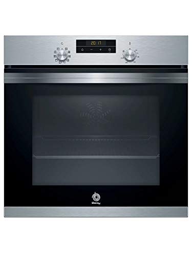 Balay 3HB4331X0 - Horno Multifunción, Aqualisis, Negro, Acero Inoxidable, 60x60cm, Capacidad 71 L, Puerta abatible, Lanzamiento 2021, 1 guía
