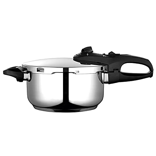 Fagor Duo Olla a presión Super rápida, Acero Inoxidable 18/10, Todo Tipo de cocinas, INDUCCION Total. Fondo termodifusor IMPAKSTEEL máxima Resistencia, 5 Sistemas Seguridad, 2 Niveles de presión (4L)