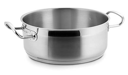 Lacor Cacerola sin Tapa, INOX, Plata, 32 cm