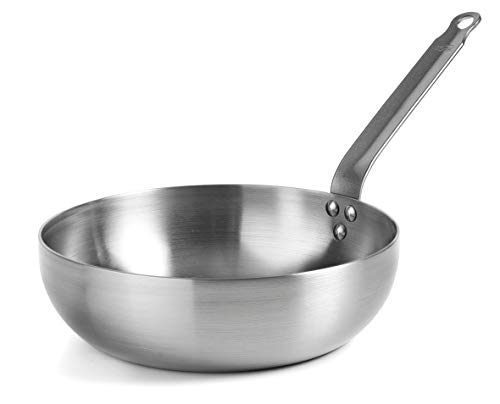 LACOR Sartén Honda Ferrum, Hierro, Sin Antiadherente, Ø 24 cm, Gris, 0.79 cm